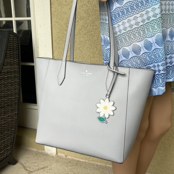 Kate Spade Dana Tote Platinum Grey - Picture 12 of 16